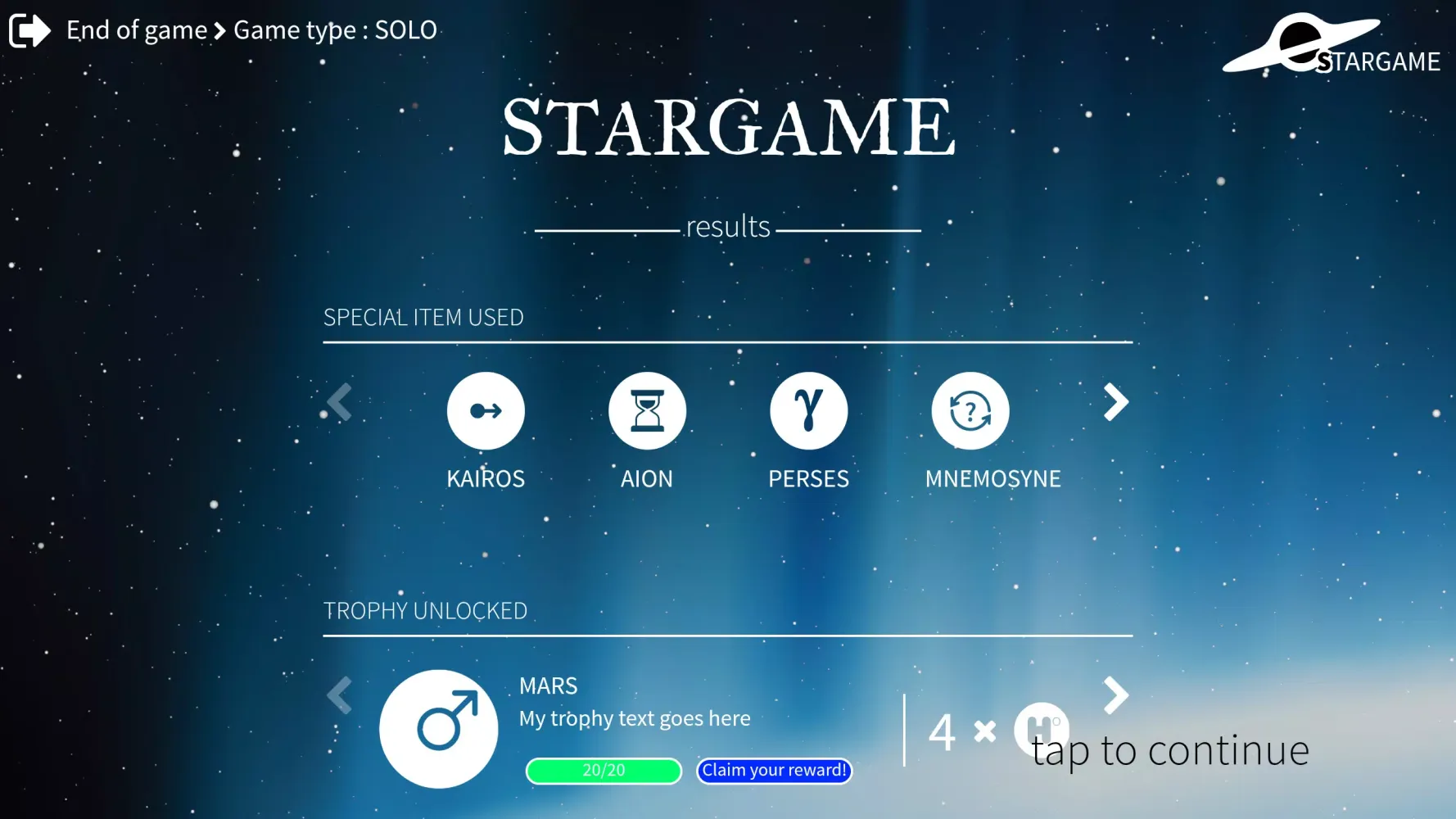 Stargame quiz应用截图