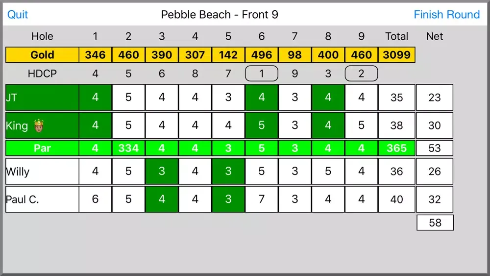 eCardGolf Screenshots