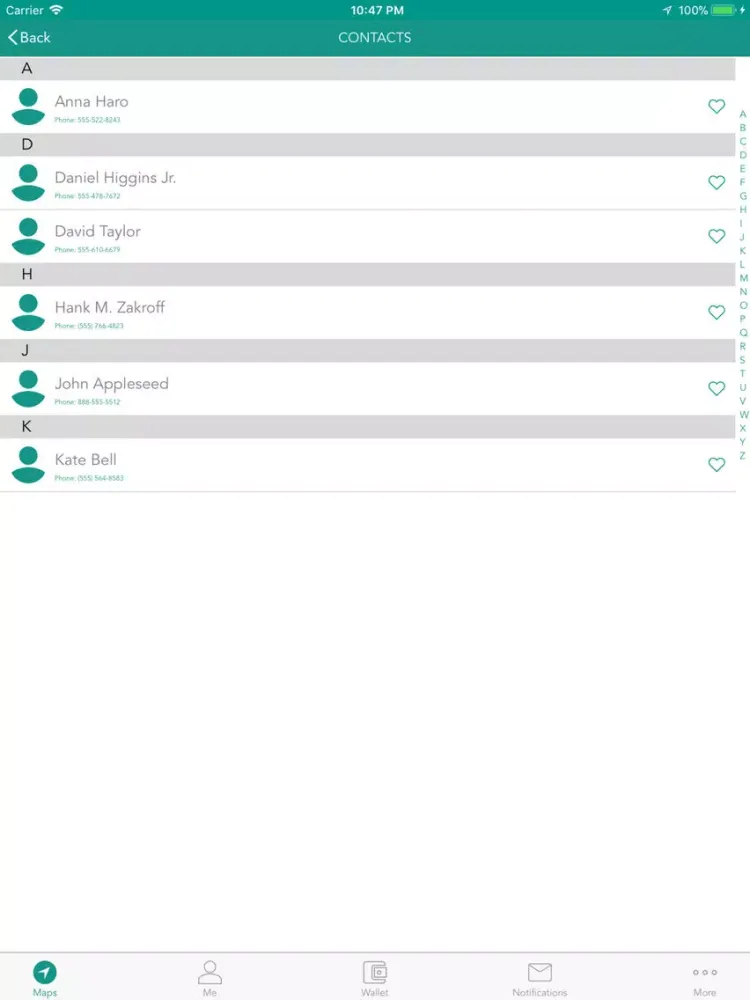 Скриншоты TabCab Inc iPad 