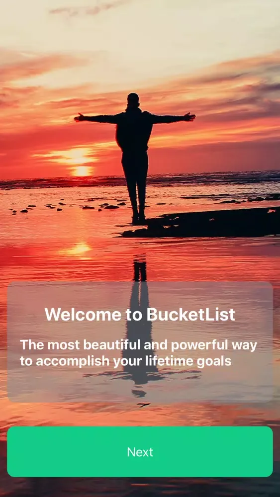 Tangkapan layar BucketList - Life once