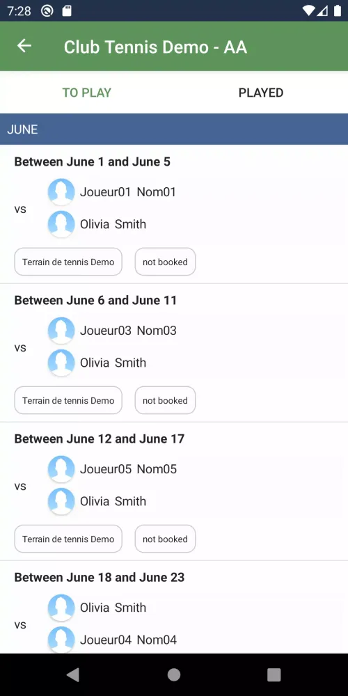 Tennis en Ligne 스크린샷