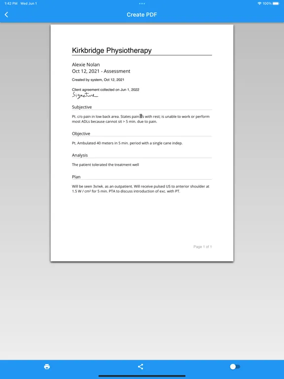 ภาพหน้าจอของ 1010 Physiotherapy iPad 