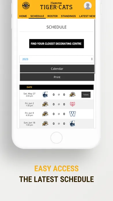 ภาพหน้าจอของ Hamilton Tiger-Cats All Access