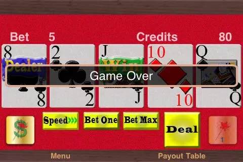 TouchPlay Deuces Wild Video Poker Lite Ekran Görüntüleri