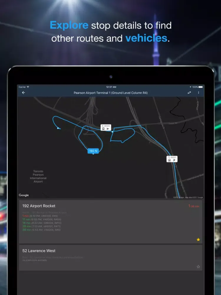 Transit Now for Toronto TTC iPad  স্ক্রিনশট