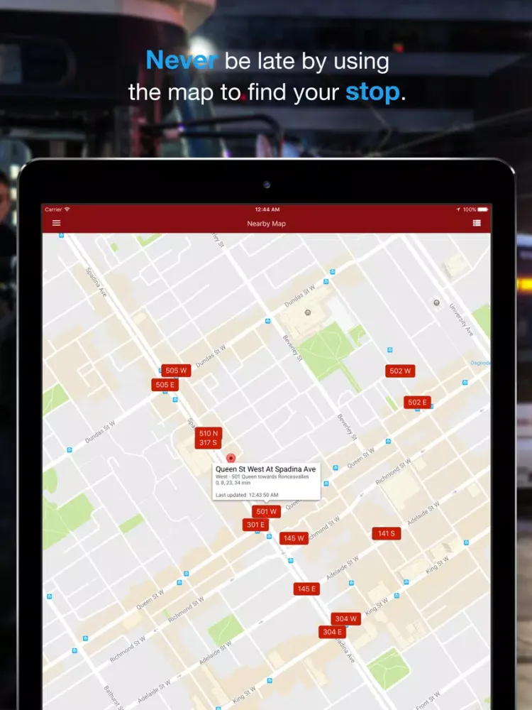 Transit Now for Toronto TTC iPad  স্ক্রিনশট