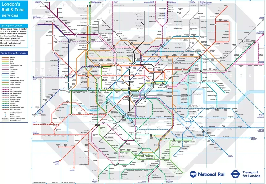 London Rail Map Screenshots