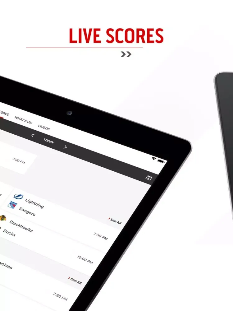 Captures d'écran de TSN GO iPad 