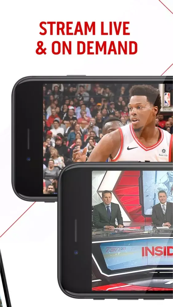 Captures d'écran de TSN GO