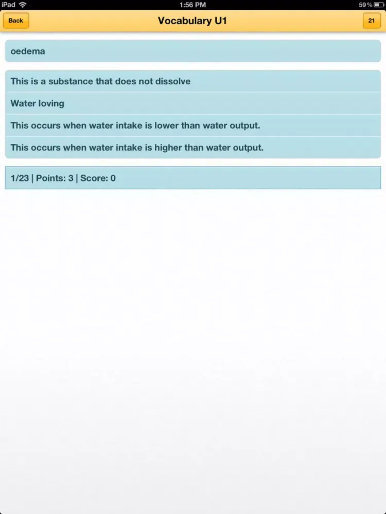 The ADWC Anatomy Quiz iPad 应用截图