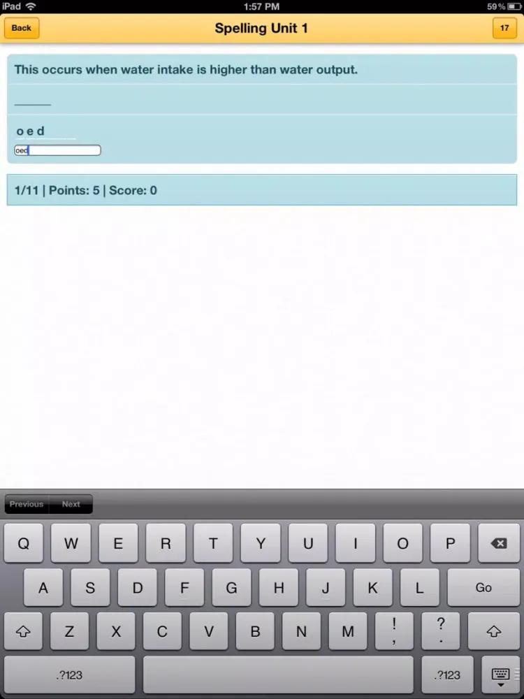 The ADWC Anatomy Quiz iPad 应用截图
