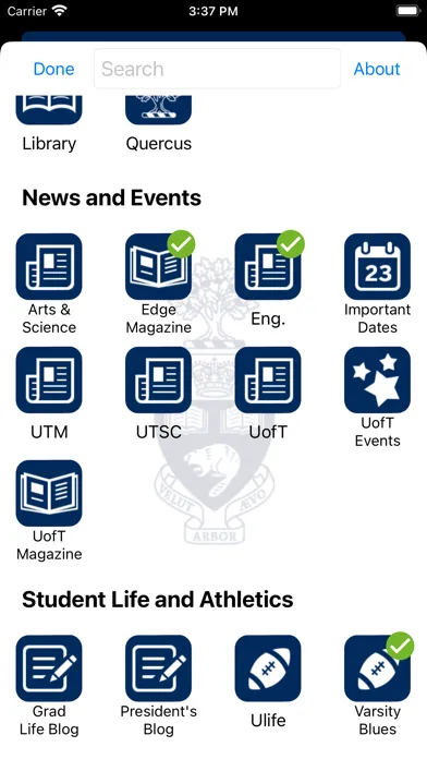 U of T Mobile Ekran Görüntüleri