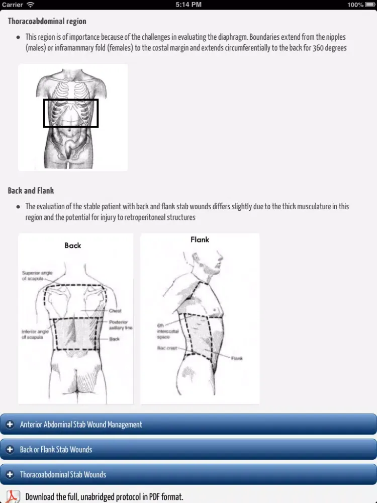 U of T Trauma Protocols iPad 应用截图
