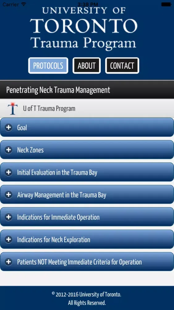 U of T Trauma Protocols应用截图