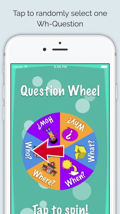 ภาพหน้าจอของ The Question Wheel