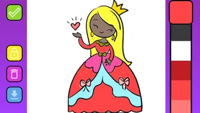 Ảnh chụp màn hình của Princess Colouring Book
