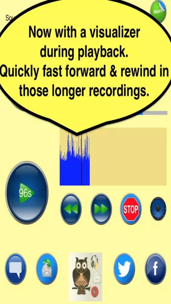 Скриншоты Night Owl: Send Voice Messages in Email or Text