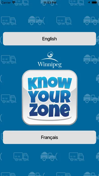 Ảnh chụp màn hình của Winnipeg Know Your Zone