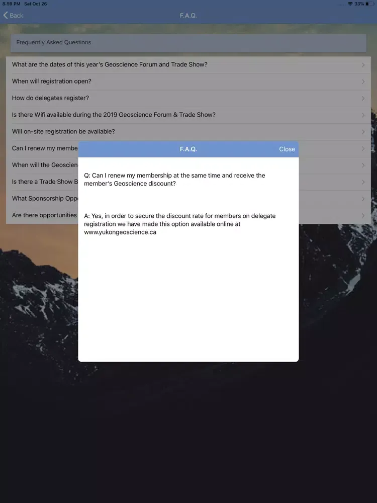 Yukon GeoScience App iPad  Ekran Görüntüleri
