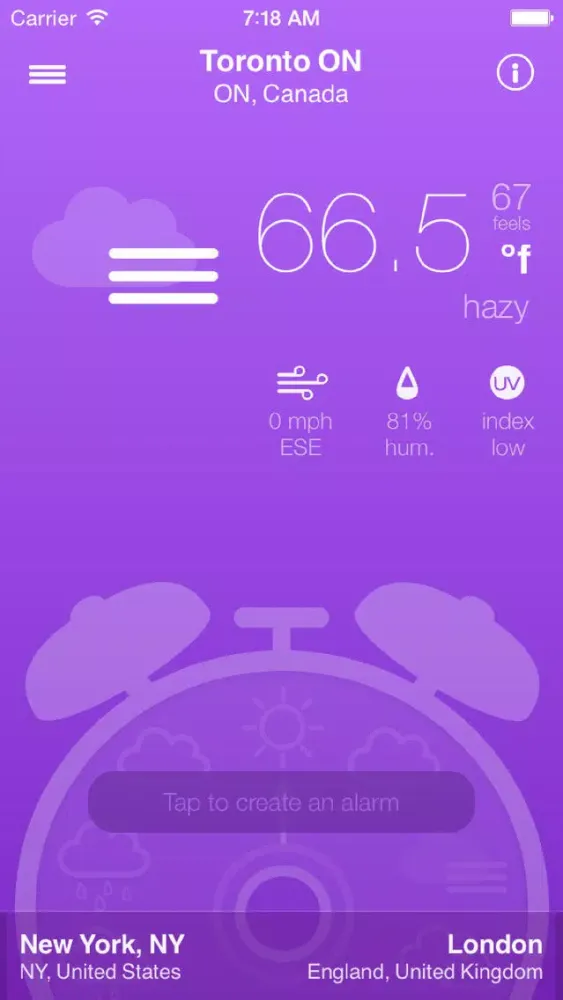 Screenshot di Rain Alarm | Summer & forecast alerts