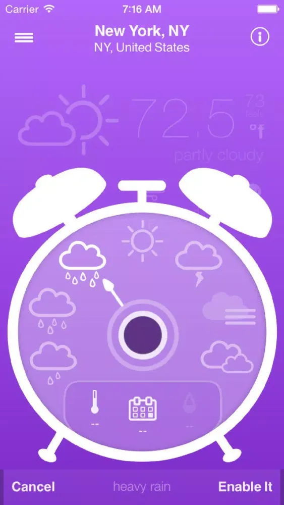 Screenshot di Rain Alarm | Summer & forecast alerts