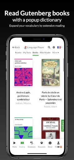 Tangkapan skrin Language Player