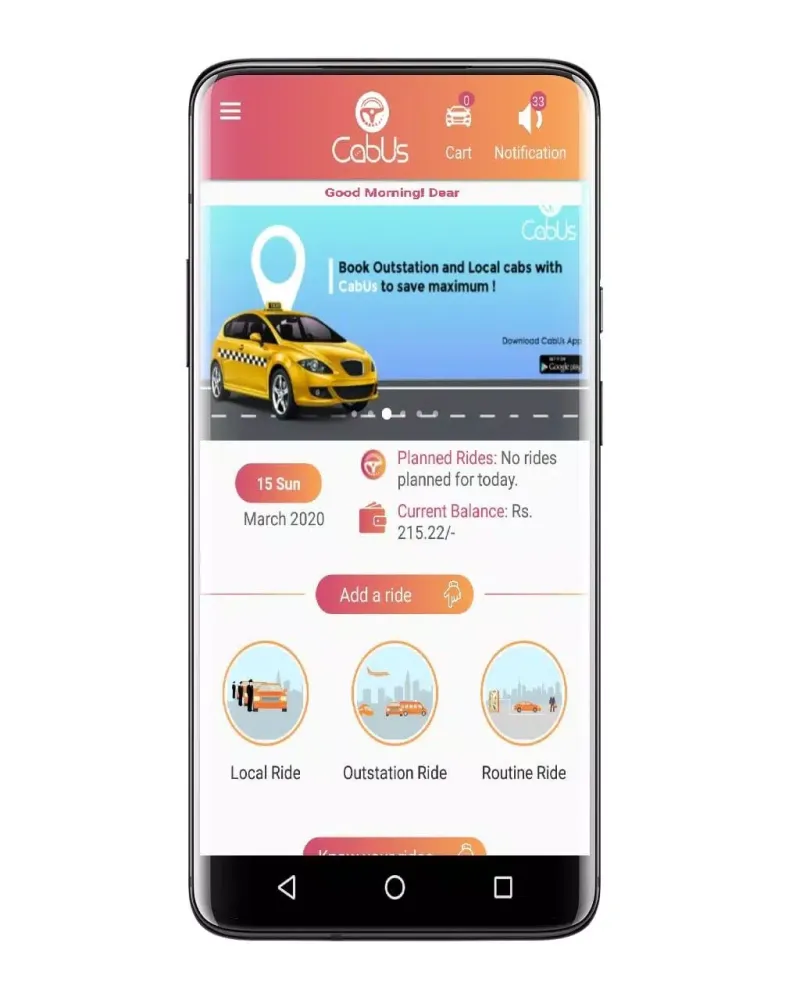 CabUs Screenshots