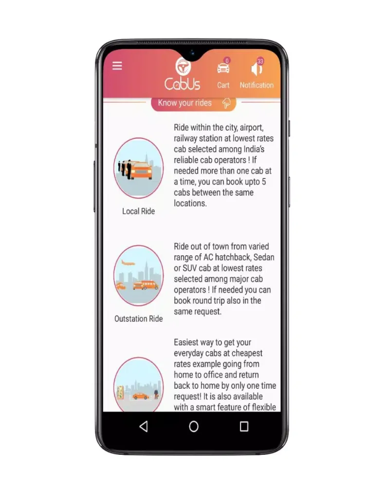 CabUs Screenshots