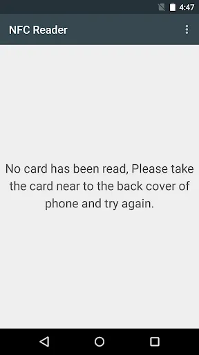 NFC Reader Screenshots