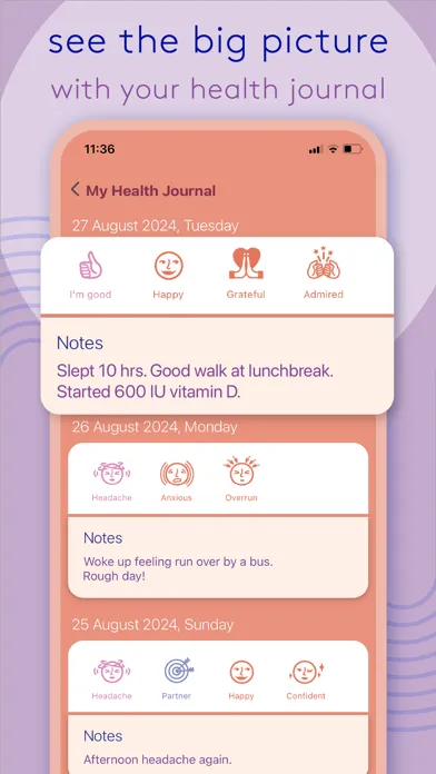 Zrzuty ekranu Emme: Health & Pill Tracker