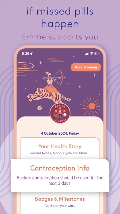 Zrzuty ekranu Emme: Health & Pill Tracker