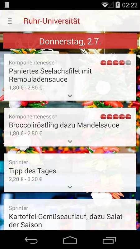 Screenshot di Mensa Bochum