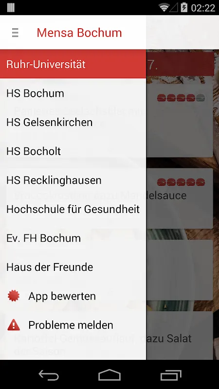 Screenshot di Mensa Bochum