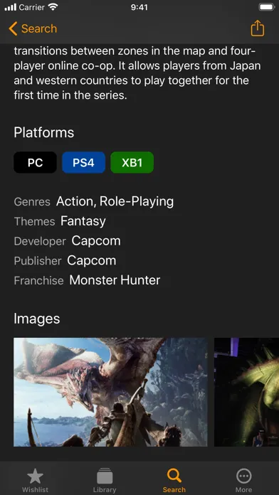 Tangkapan skrin Gamer - Manage Your Games