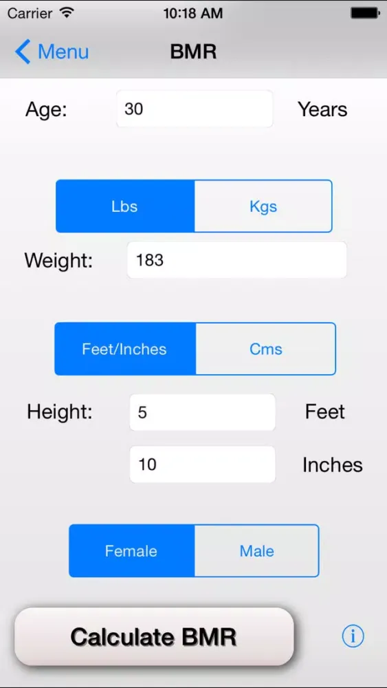 تصاویر Basal Metabolic Rate - BMR Calculator
