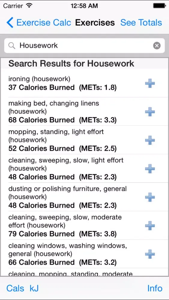 Exercise Calorie Calculator - Calculate the Calories Burned During Exercise Screenshots