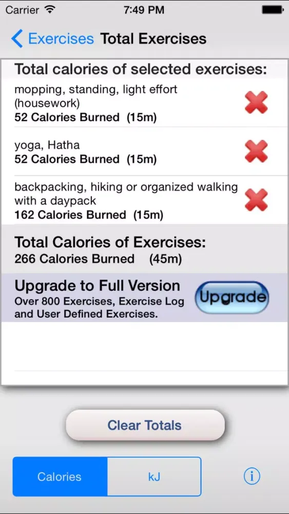 Exercise Calorie Calculator - Calculate the Calories Burned During Exercise Screenshots