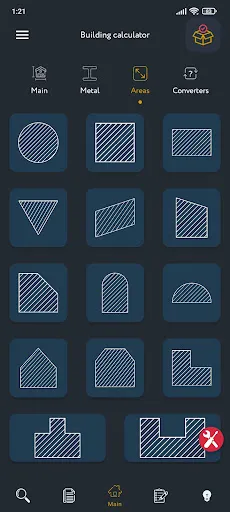 Tangkapan layar Construction Calculator