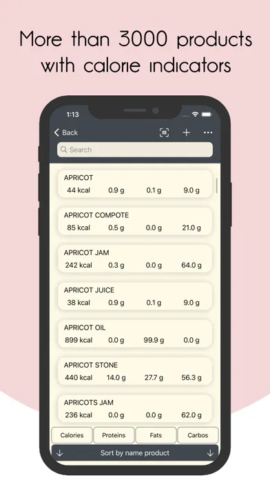 Calculation of recipes スクリーンショット