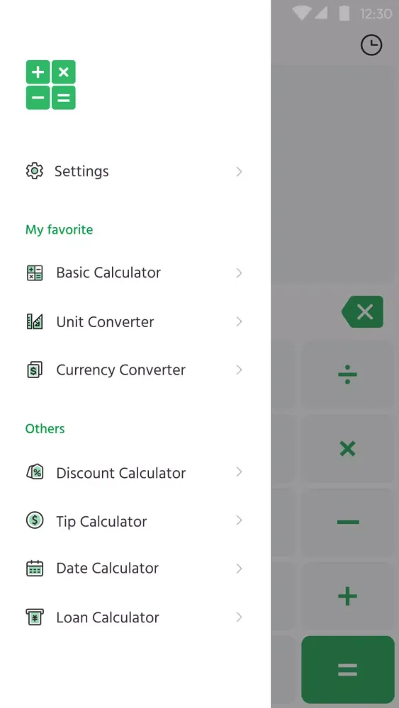 Calculator应用截图