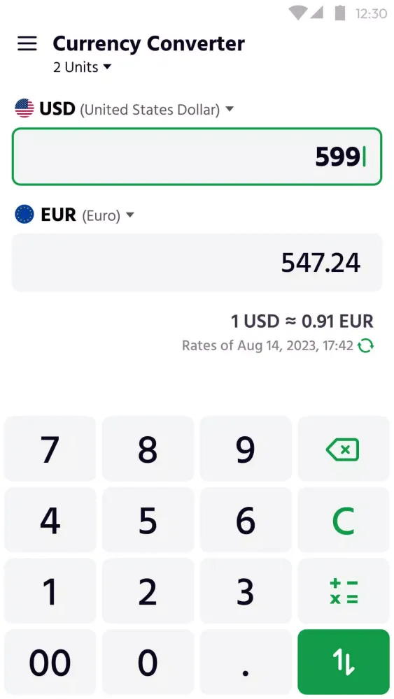 Calculator应用截图
