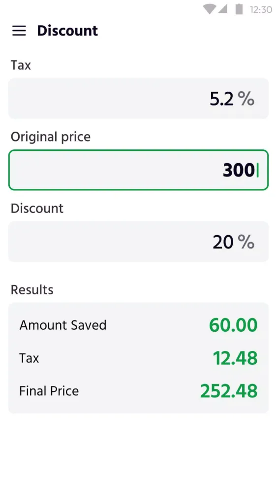 Calculator应用截图