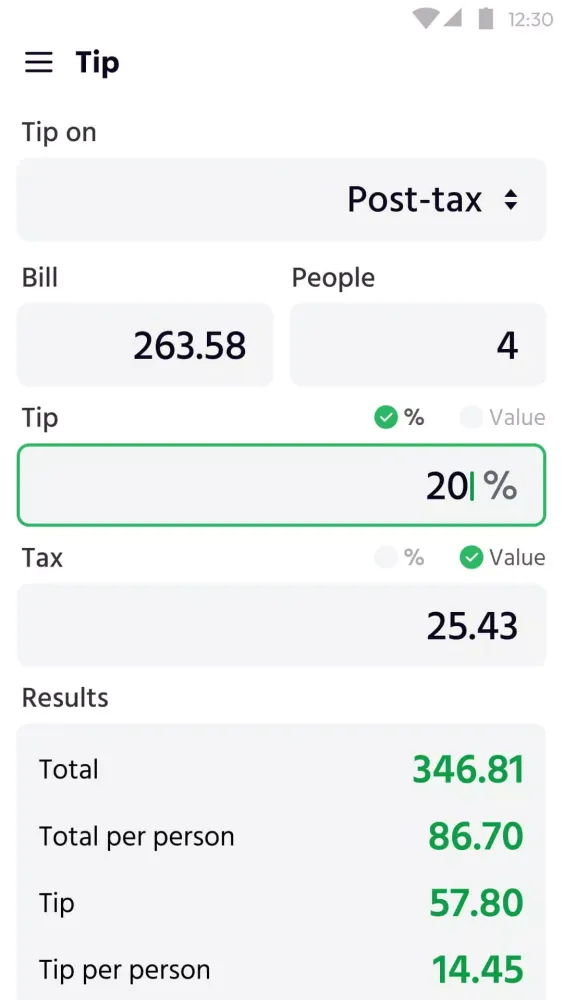 Calculator应用截图