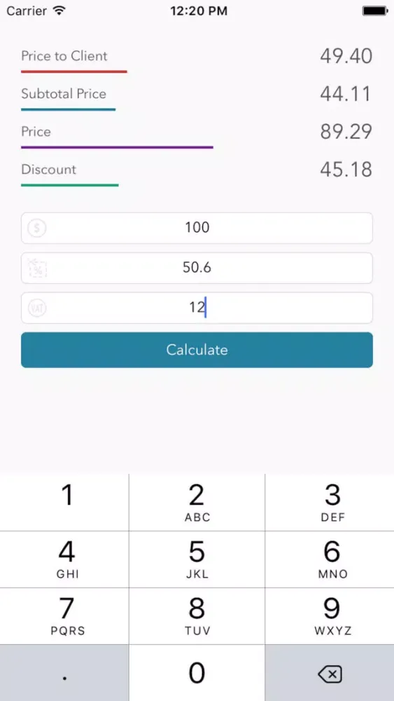 Ảnh chụp màn hình của Calculator for Daniel