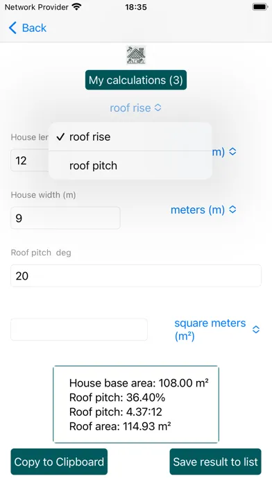 Construction Roofing calc应用截图