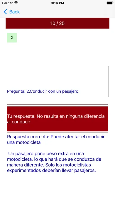 Examen de manejo Motocicleta Screenshots