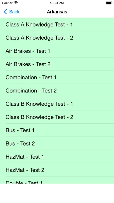 ภาพหน้าจอของ Commercial Driver License Test
