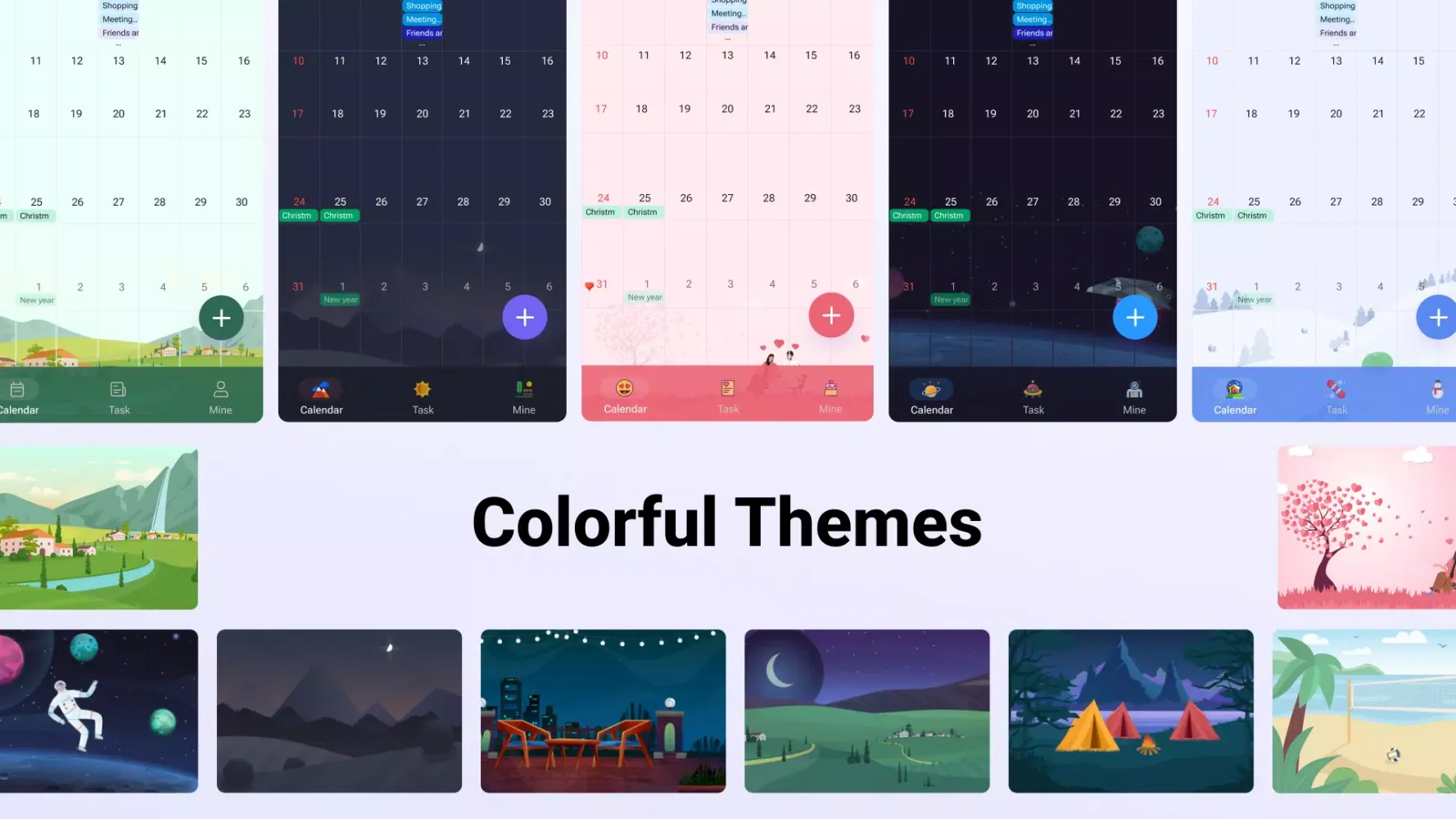 Calendar Screenshots