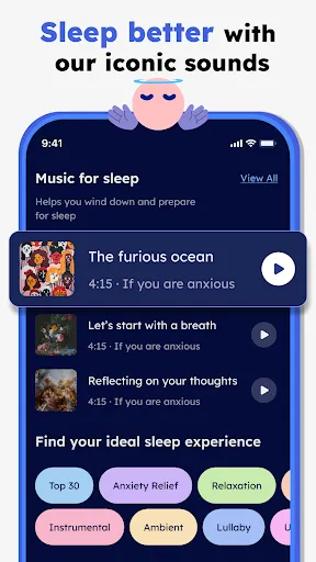 Calm Sleep Sounds & Tracker Screenshots