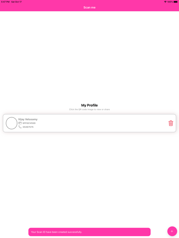 Scan Me (CALMS) iPad  Screenshots